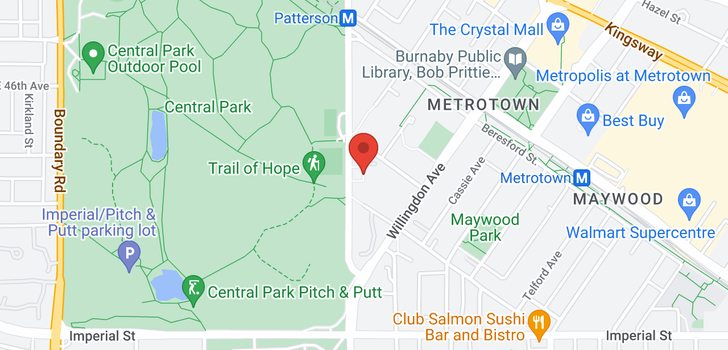 map of 1204 4200 MAYBERRY STREET